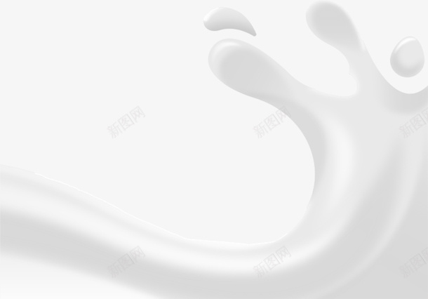 牛奶液体溅起的波浪png免抠素材_新图网 https://ixintu.com 牛奶 液体 波浪 飞溅 流淌 装饰