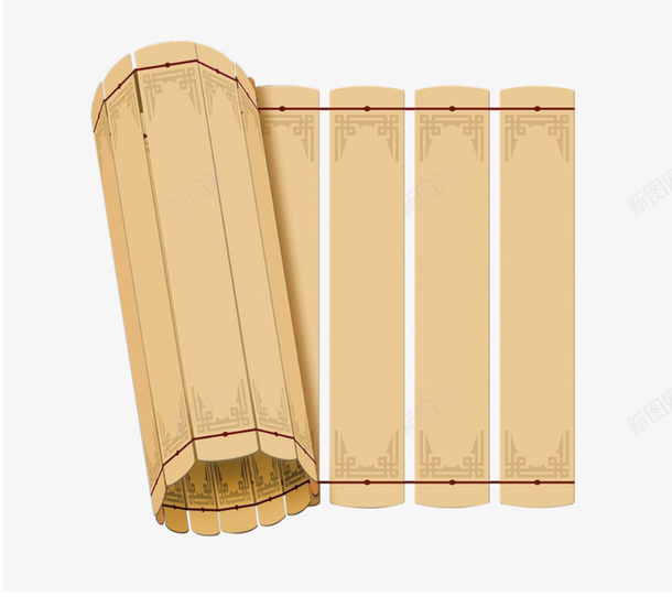 竹简竹块古书png免抠素材_新图网 https://ixintu.com 竹简 竹块 古书 竹书