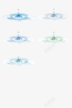 液体水滴各种矢量水滴素材高清图片