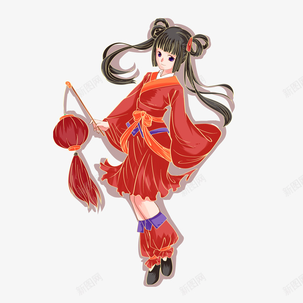 新年女人衣服png免抠素材_新图网 https://ixintu.com 新年 女人 衣服 灯笼