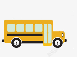 学校车巴士卡通元素校车高清图片