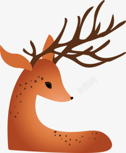 鹿鹿圣诞节的惊喜鹿鹿高清图片