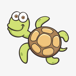 鳄龟可爱的卡通小乌龟高清图片