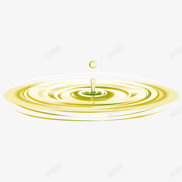 黄色的液体滴落效果png免抠素材_新图网 https://ixintu.com 液体 水滴 滴落 装饰素材