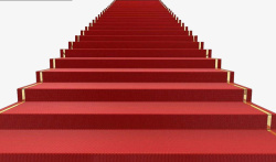 楼梯红色素材