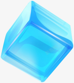 方块儿蓝色方块儿冰高清图片