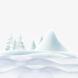 冬天的山峰冬天雪山峰树高清图片