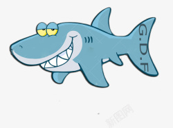 水下动物挑衅的大鲨鱼高清图片