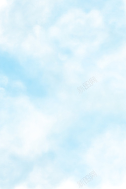 万里万里白云的蓝天景色高清图片