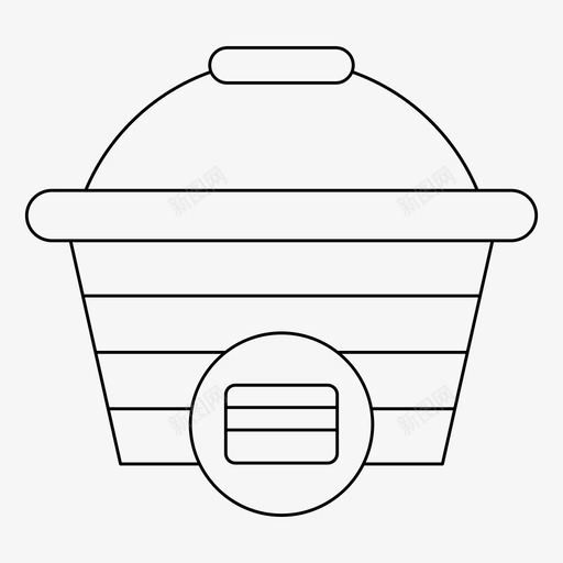 篮子买卡svg_新图网 https://ixintu.com 篮子 买卡 购物 购物篮 细线