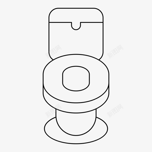 卫生间冲水器盥洗室svg_新图网 https://ixintu.com 卫生间 冲水 盥洗室 细线