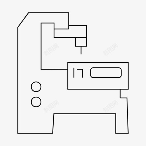 数控自动化工业svg_新图网 https://ixintu.com 数控 自动 自动化 化工业 仪器 机械制造 机床 细线