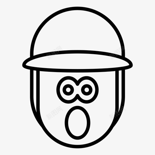 眩晕惊奇男孩svg_新图网 https://ixintu.com 男孩 表情 符号 眩晕 惊奇 帽子