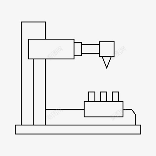 cnc设备工厂svg_新图网 https://ixintu.com 机器 设备 工厂 机器制 制造 制造机 细线