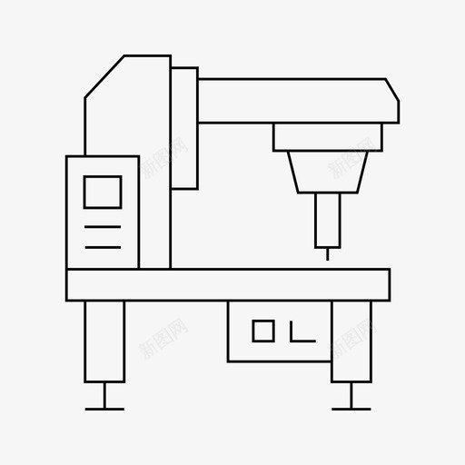 数控自动化工业svg_新图网 https://ixintu.com 数控 自动 自动化 化工业 仪器 机械制造 机床 细线