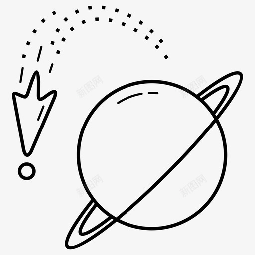天王星天体彗星svg_新图网 https://ixintu.com 天王星 天体 彗星 星座 行星 气尾