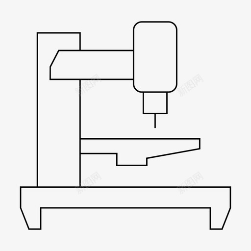 cnc设备工厂svg_新图网 https://ixintu.com 机器 设备 工厂 机器制 制造 制造机 细线