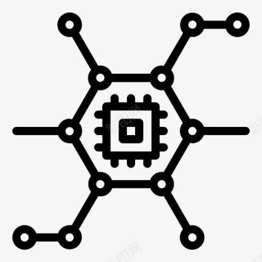 纳米技术计算机网络图标