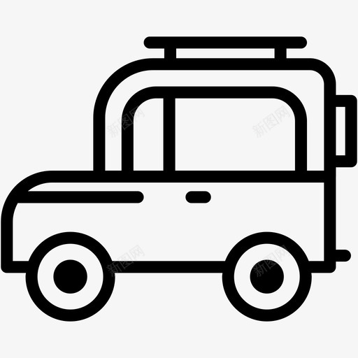 旅行车露营车大篷车svg_新图网 https://ixintu.com 旅行车 露营 大篷车 交通旅游
