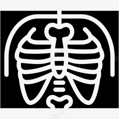 X光骨骼健康图标