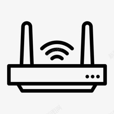 wifi路由器自动化物联网图标