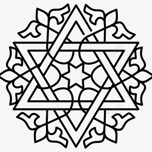 犹太星装饰装饰犹太教svg_新图网 https://ixintu.com 装饰 犹太 犹太教 标志 主题 大卫 之星