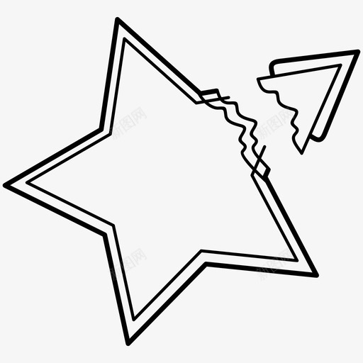 碎星裂星纹身svg_新图网 https://ixintu.com 碎星 裂星 纹身
