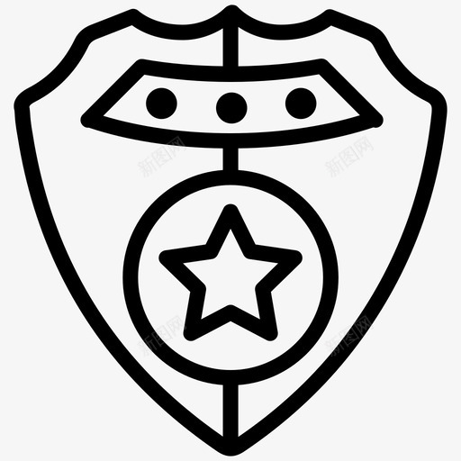 牛仔星徽章警察svg_新图网 https://ixintu.com 牛仔 徽章 警察 元素