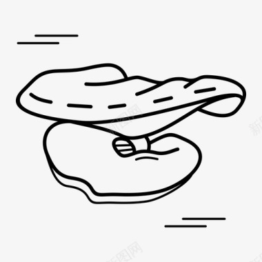 真菌伞菌蘑菇图标
