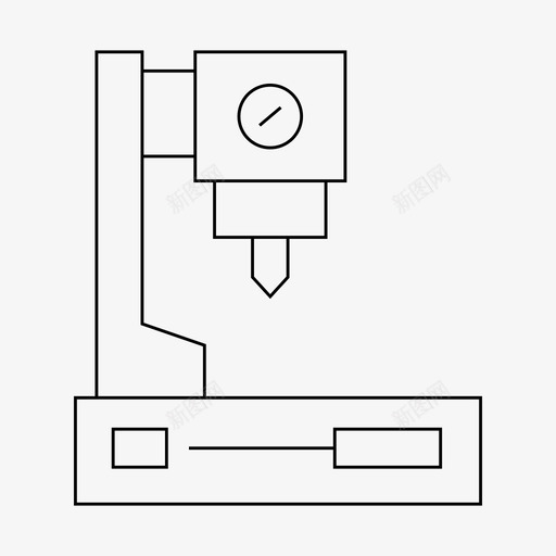 cnc设备工厂svg_新图网 https://ixintu.com 机器 设备 工厂 机器制 制造 制造机 细线