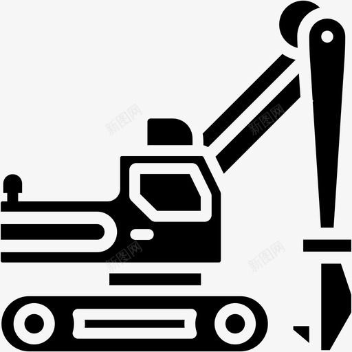 小型挖掘机施工运输svg_新图网 https://ixintu.com 小型 挖掘机 施工 车辆 运输 运输车