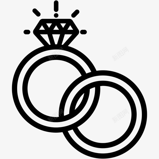 结婚戒指新娘订婚svg_新图网 https://ixintu.com 结婚 戒指 新娘 订婚 婚礼 庆典