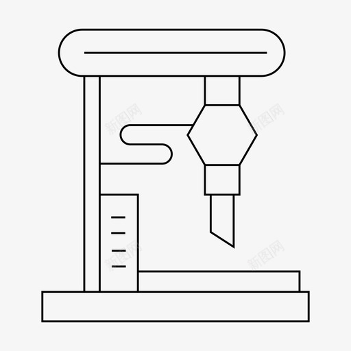 机床数控设备svg_新图网 https://ixintu.com 机床 数控设备 工厂 工厂制 制造 细线机