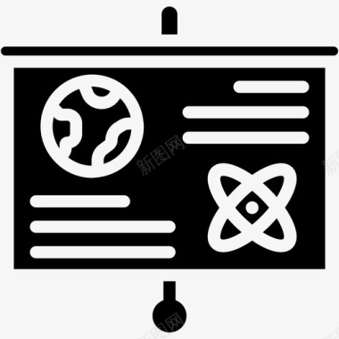 天文学分析图表图标
