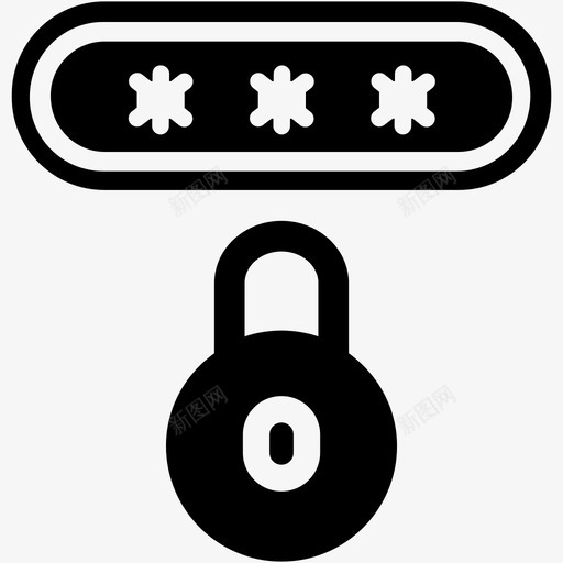 安全码加密锁svg_新图网 https://ixintu.com 安全 全码 加密 保护 互联网