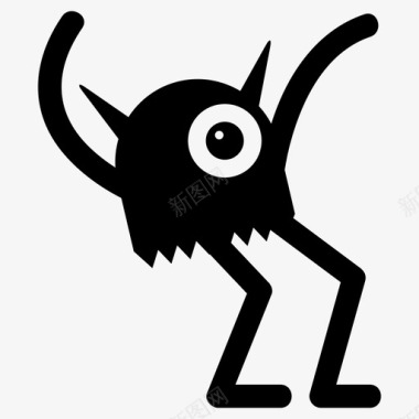 怪物卡通恶魔图标