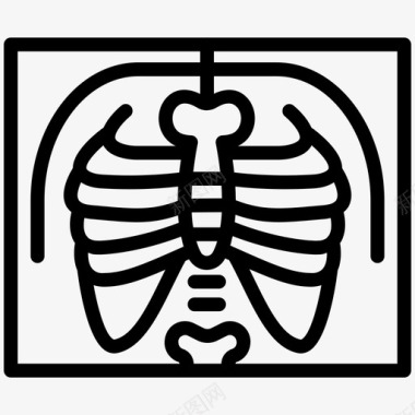 X光骨骼健康图标
