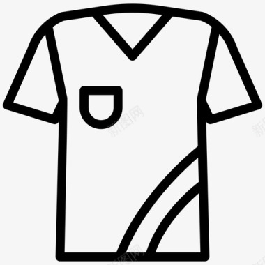 制服衣服足球图标