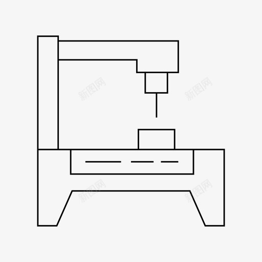 cnc设备工厂svg_新图网 https://ixintu.com 机器 设备 工厂 机器制 制造 制造机 细线