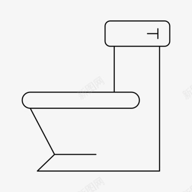 卫生间冲水器盥洗室图标