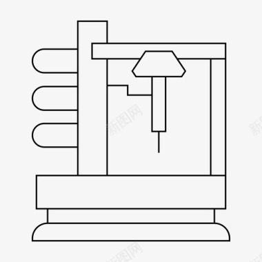 cnc设备工厂图标