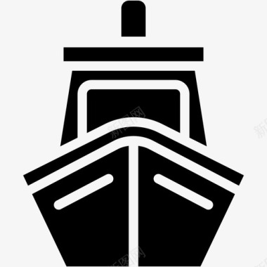 游轮轮船交通工具图标