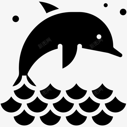 海豚动物跳跃svg_新图网 https://ixintu.com 海豚 动物 跳跃 自然 海洋 无尽 夏天