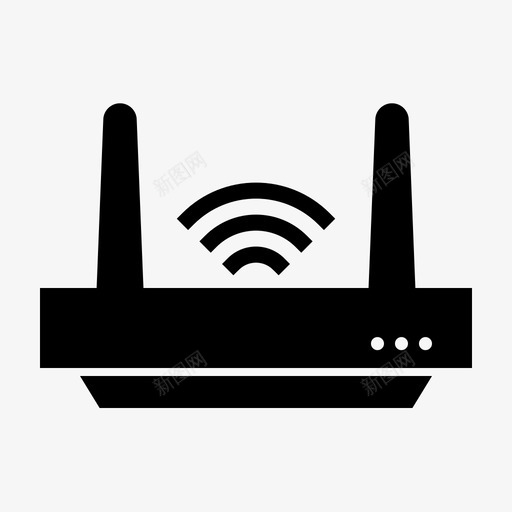 wifi物联网路由器svg_新图网 https://ixintu.com 联网 路由器 技术 标志 标志符 符号