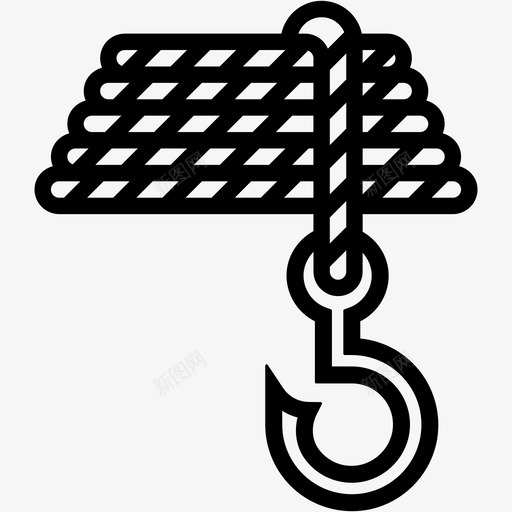 绳钩锚线svg_新图网 https://ixintu.com 绳钩 忍者 锚线 元素
