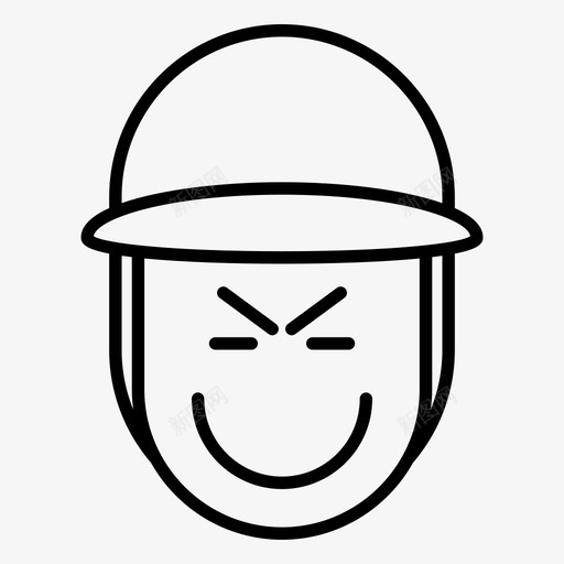 穆迪愤怒男孩svg_新图网 https://ixintu.com 男孩 穆迪 愤怒 帽子 孩子 表情