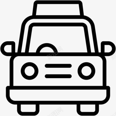 经典出租车交通工具旅游工具图标