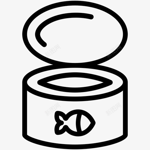 鱼罐头食品海鲜svg_新图网 https://ixintu.com 海鲜 罐头 罐头食品 贝类