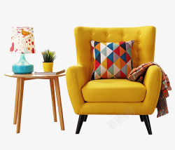 休闲壁纸美式简约休闲单人现代沙发沙发装饰壁纸高清图片