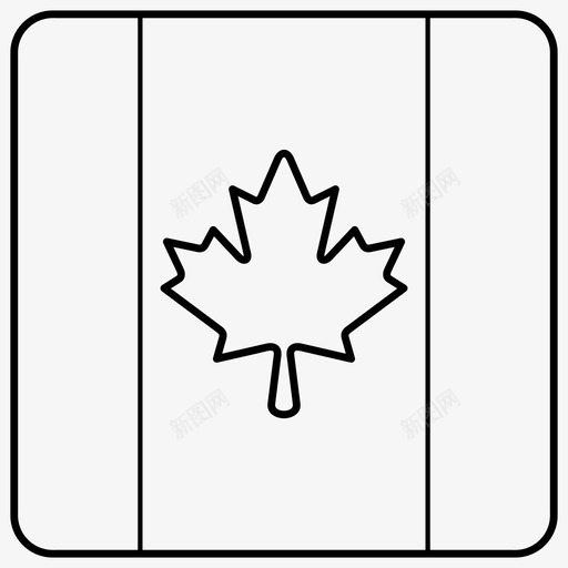 加拿大国旗盾徽纹章svg_新图网 https://ixintu.com 加拿大 国旗 方旗 盾徽 纹章 国家 符号 象征 世界